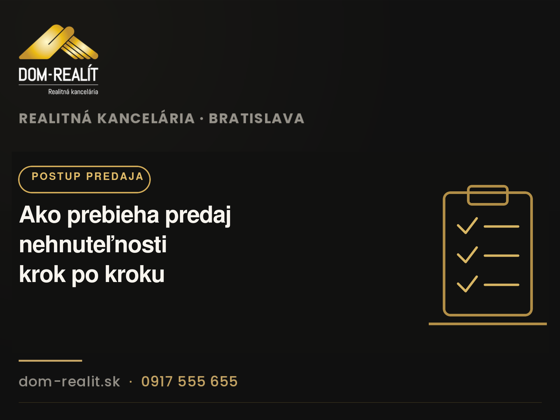 Ako prebieha predaj nehnuteľnosti krok po kroku