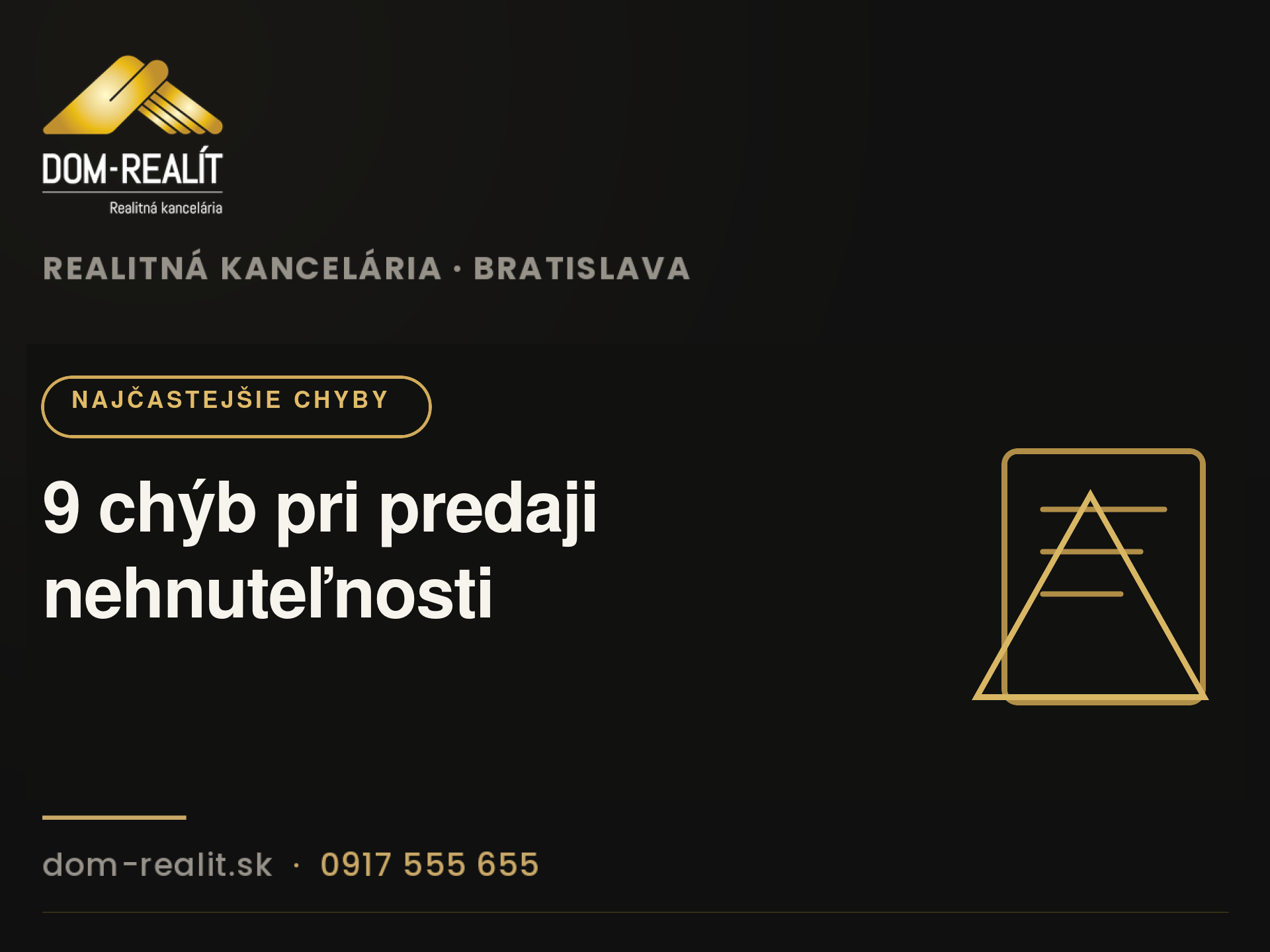 9 chýb pri predaji nehnuteľnosti, ktoré stoja najviac