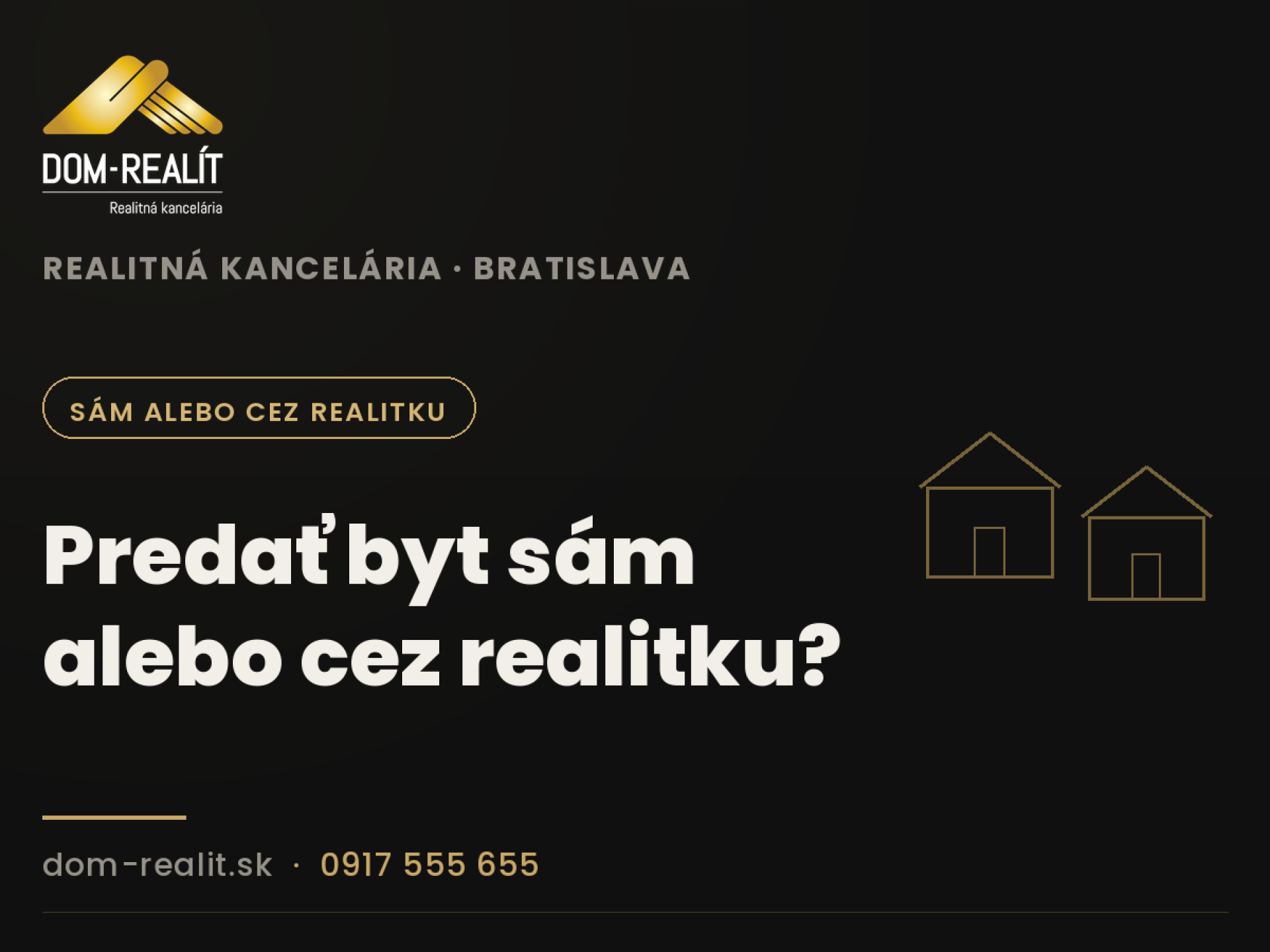 Predať byt sám alebo cez realitku? Porovnanie pre Bratislavu